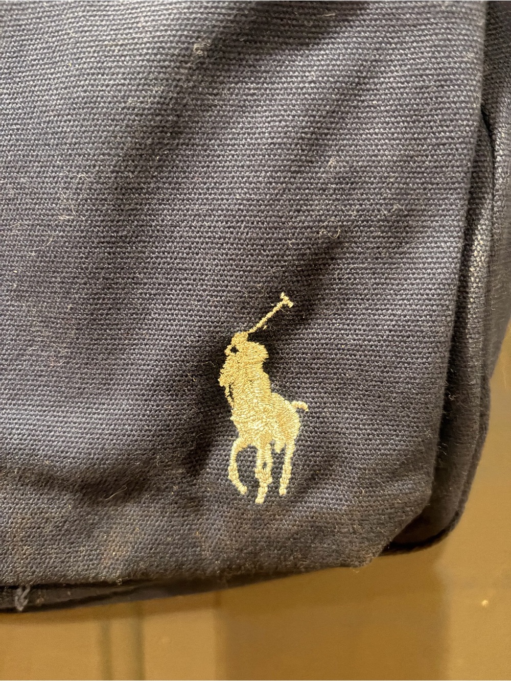 Polo Navy Backpack with Color-Block Lettering - Picture 4 of 6